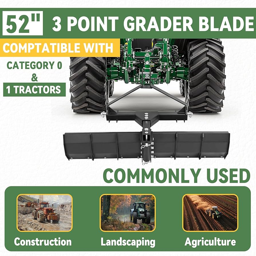 BALDRSKY 3点セット Amazon.com : KUAFU 3 Point Rear Grading Blade, 52